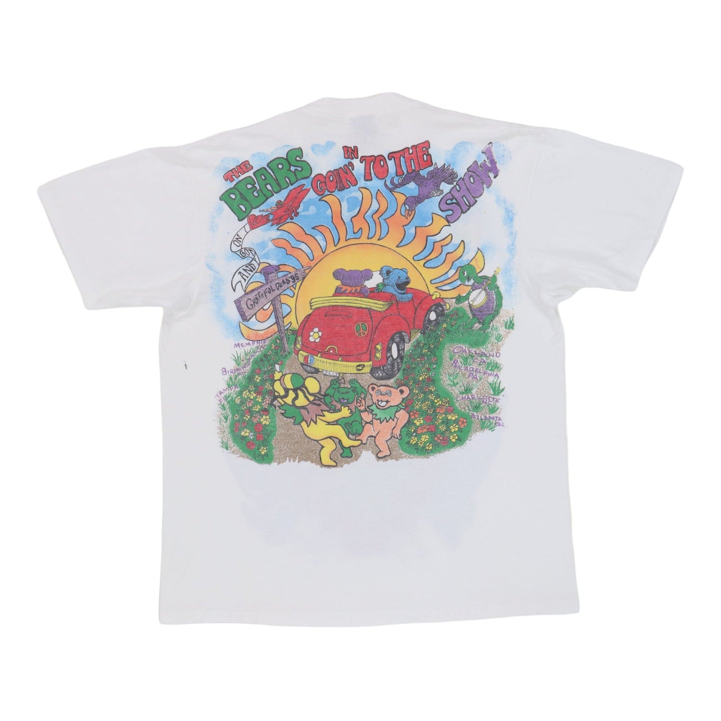 1995 Grateful Dead Spring Tour Shirt Style002