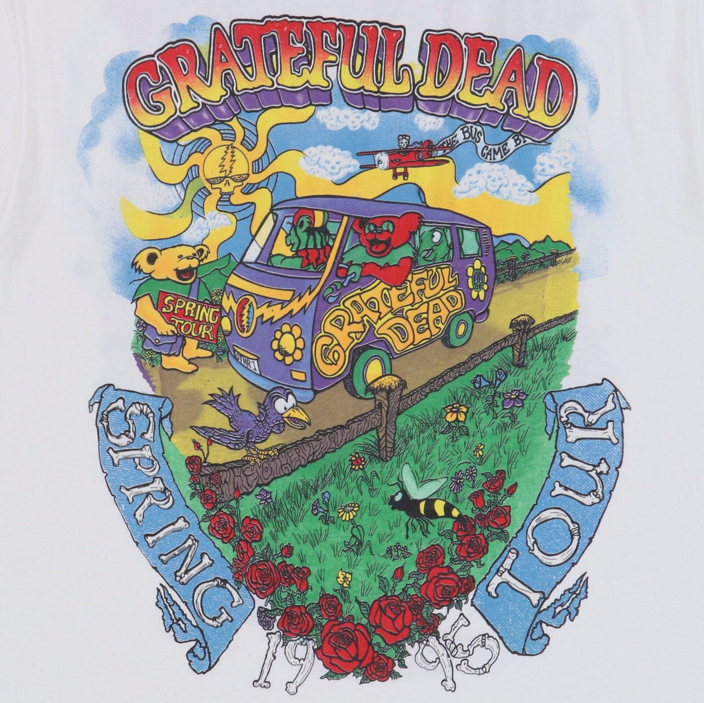1995 Grateful Dead Spring Tour Shirt Style002