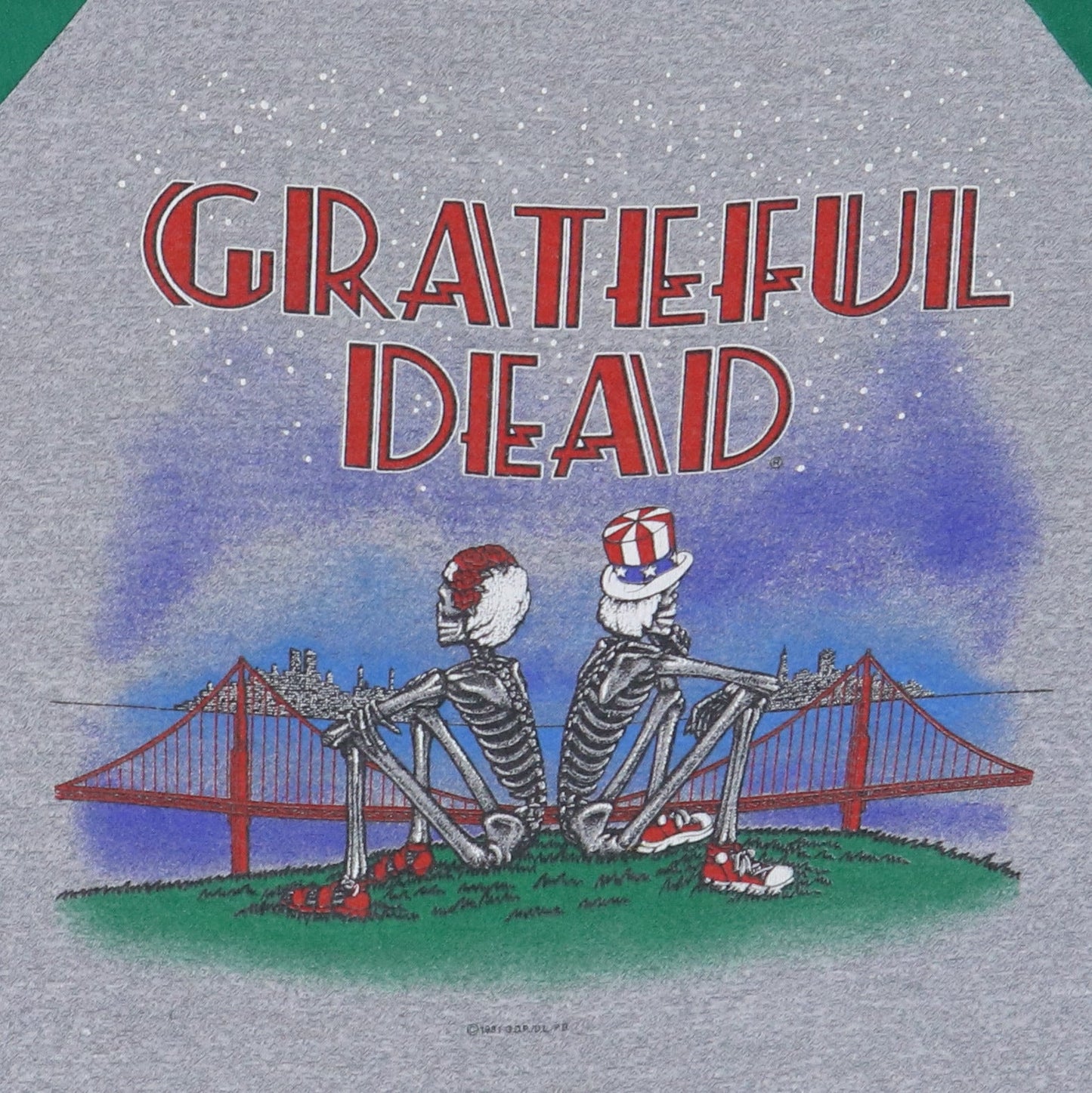 1981 Grateful Dead San Francisco Jersey Shirt