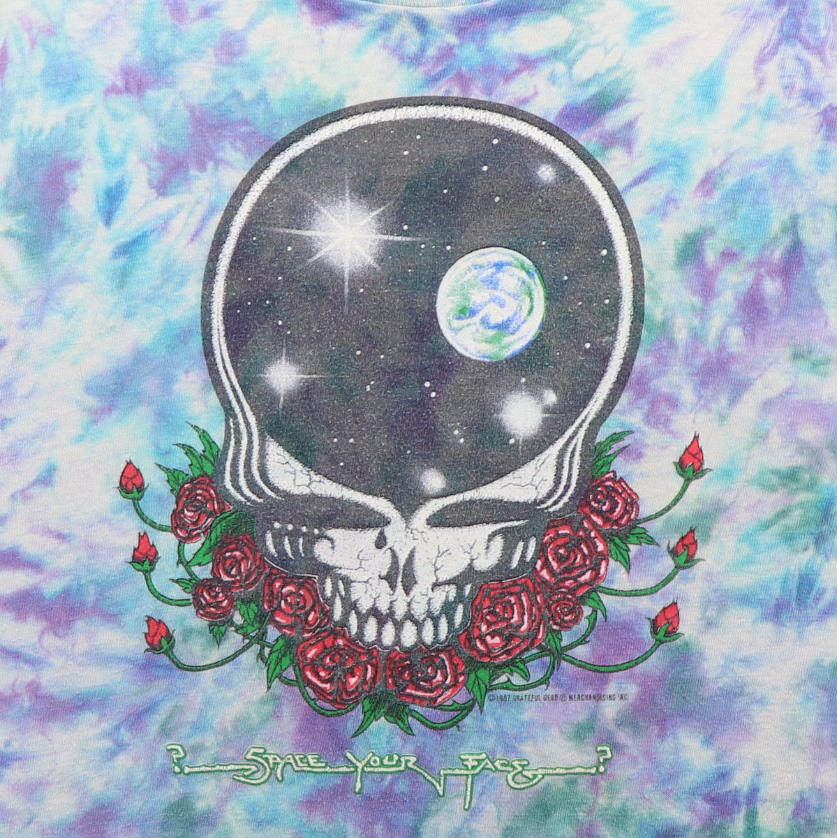 1987 Grateful Dead Space Your Face Tie Dye Shirt Style001