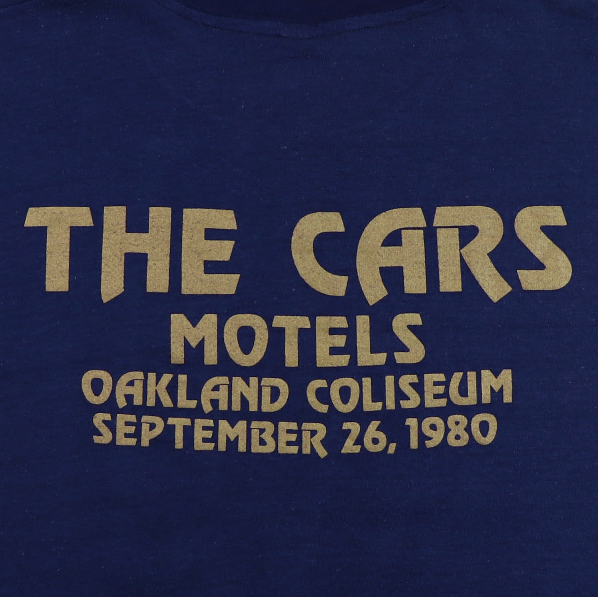 1980 The Cars Bill Graham's Crackers Crew Concert Shirt