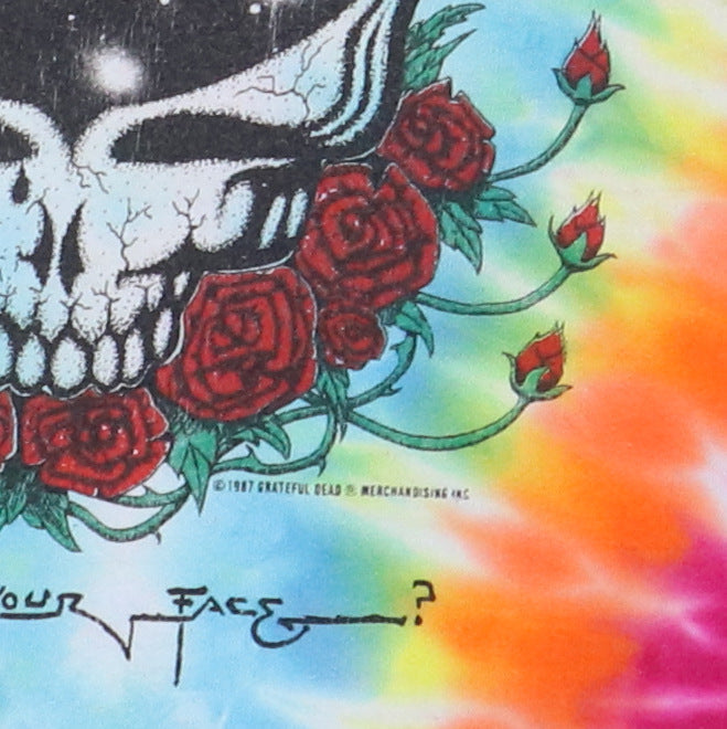 1987 Grateful Dead Space Your Face Tie Dye Shirt Style002