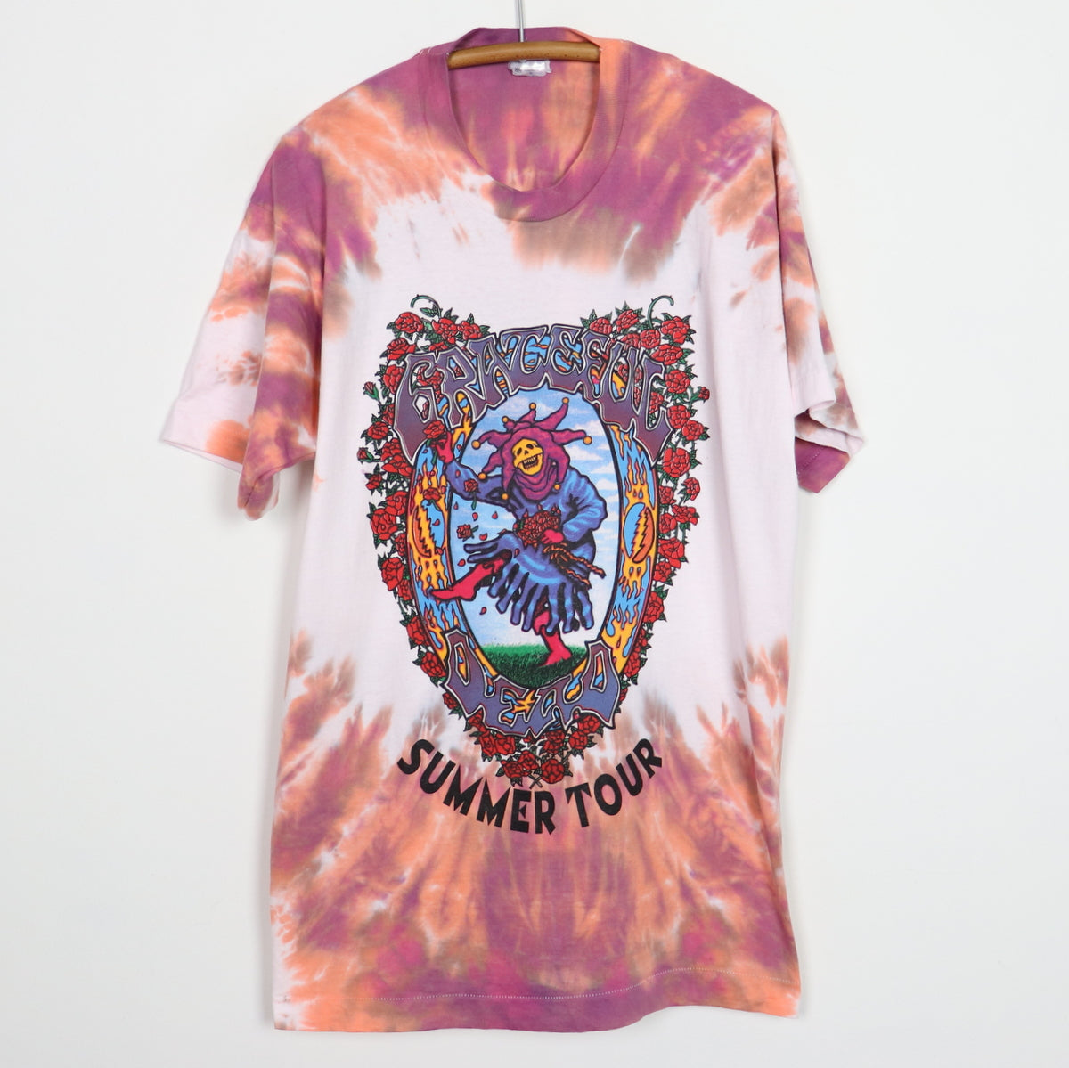 1995 Grateful Dead Joker Summer Tour Tie Dye Shirt Style003