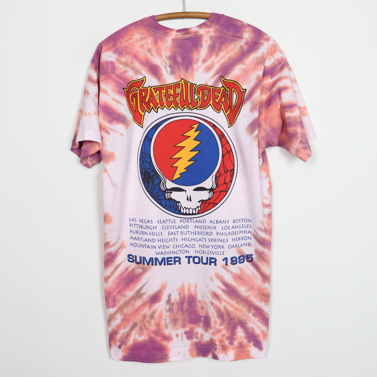 1995 Grateful Dead Joker Summer Tour Tie Dye Shirt Style004