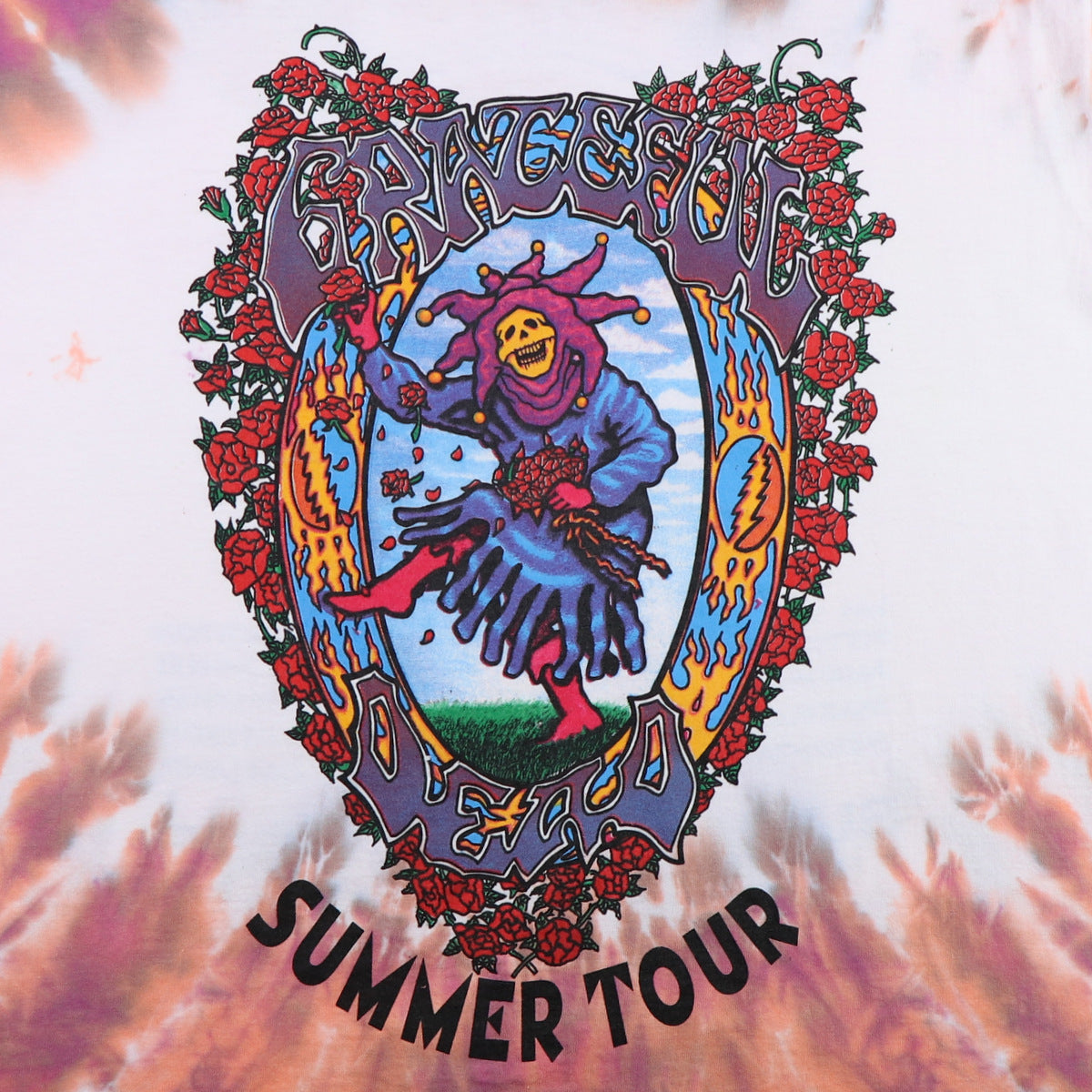 1995 Grateful Dead Joker Summer Tour Tie Dye Shirt Style003