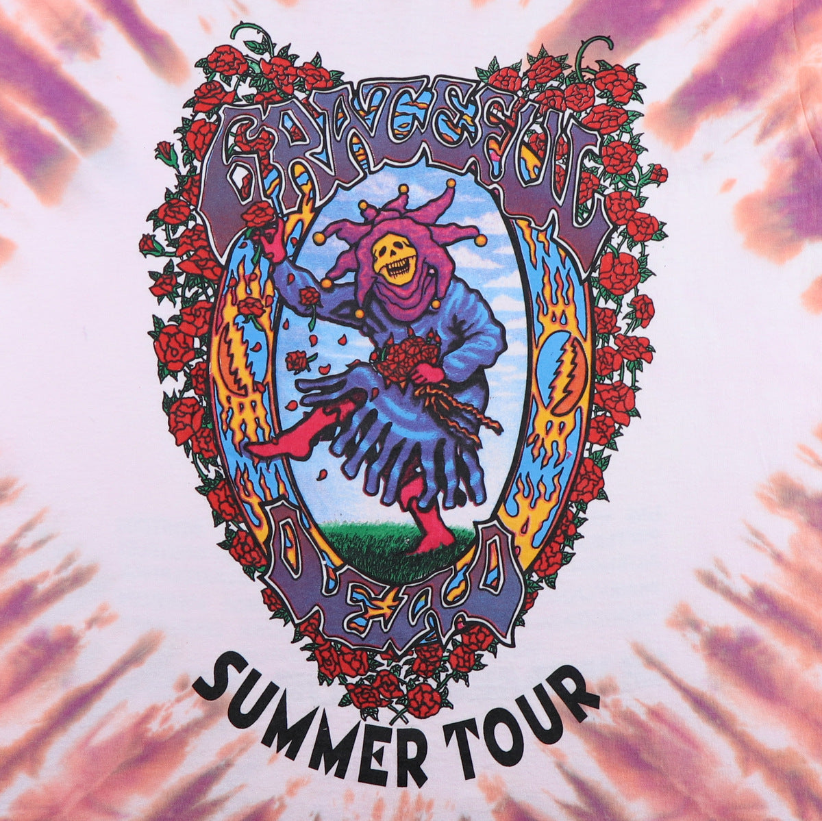 1995 Grateful Dead Joker Summer Tour Tie Dye Shirt Style004