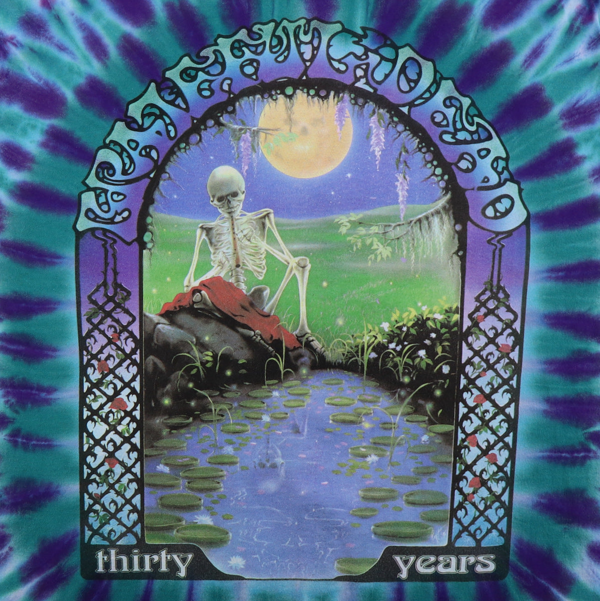 1995 Grateful Dead 30 Years Tie Dye Shirt Style001