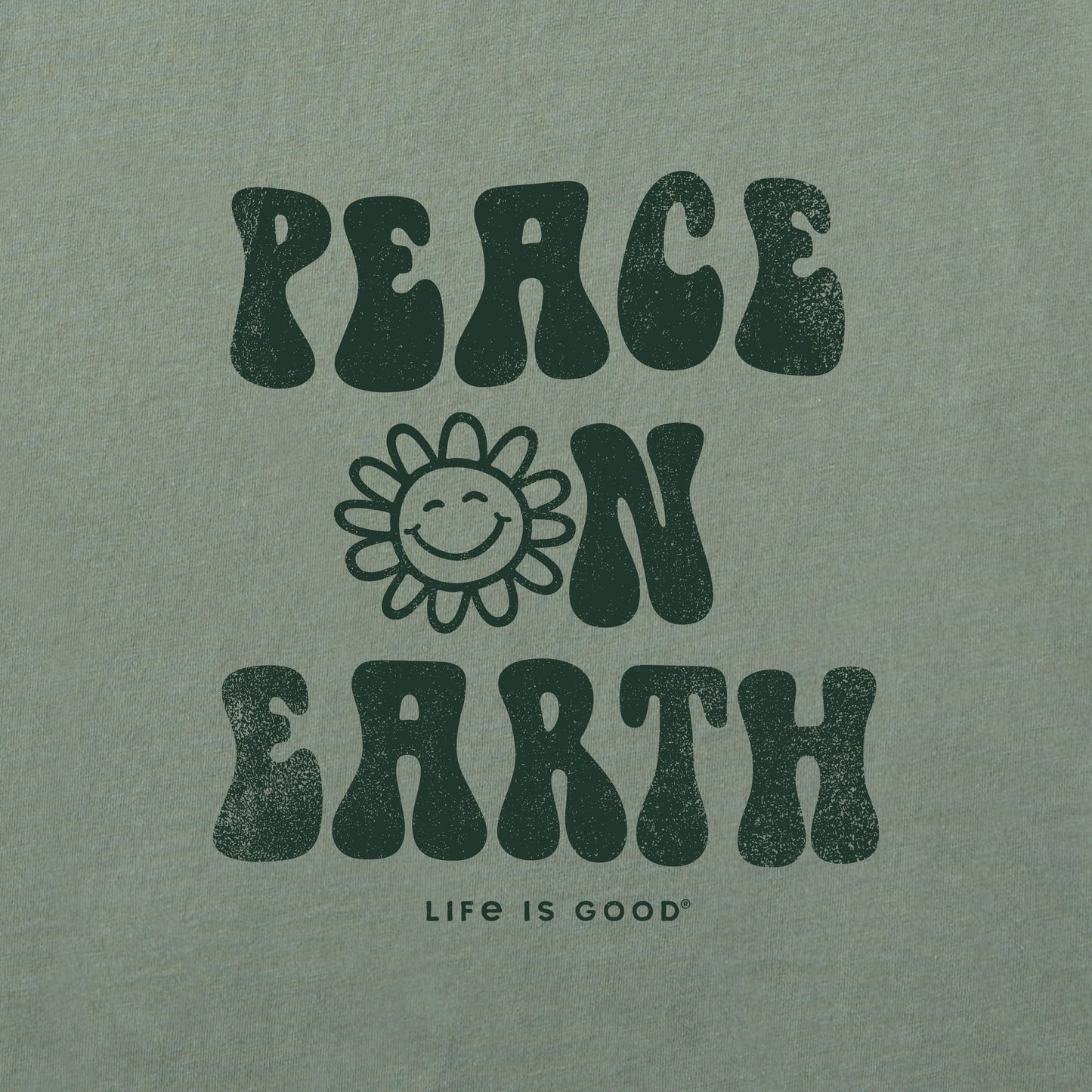 Women's Peace on Earth Happy Sun Short Sleeve Crusher Tee