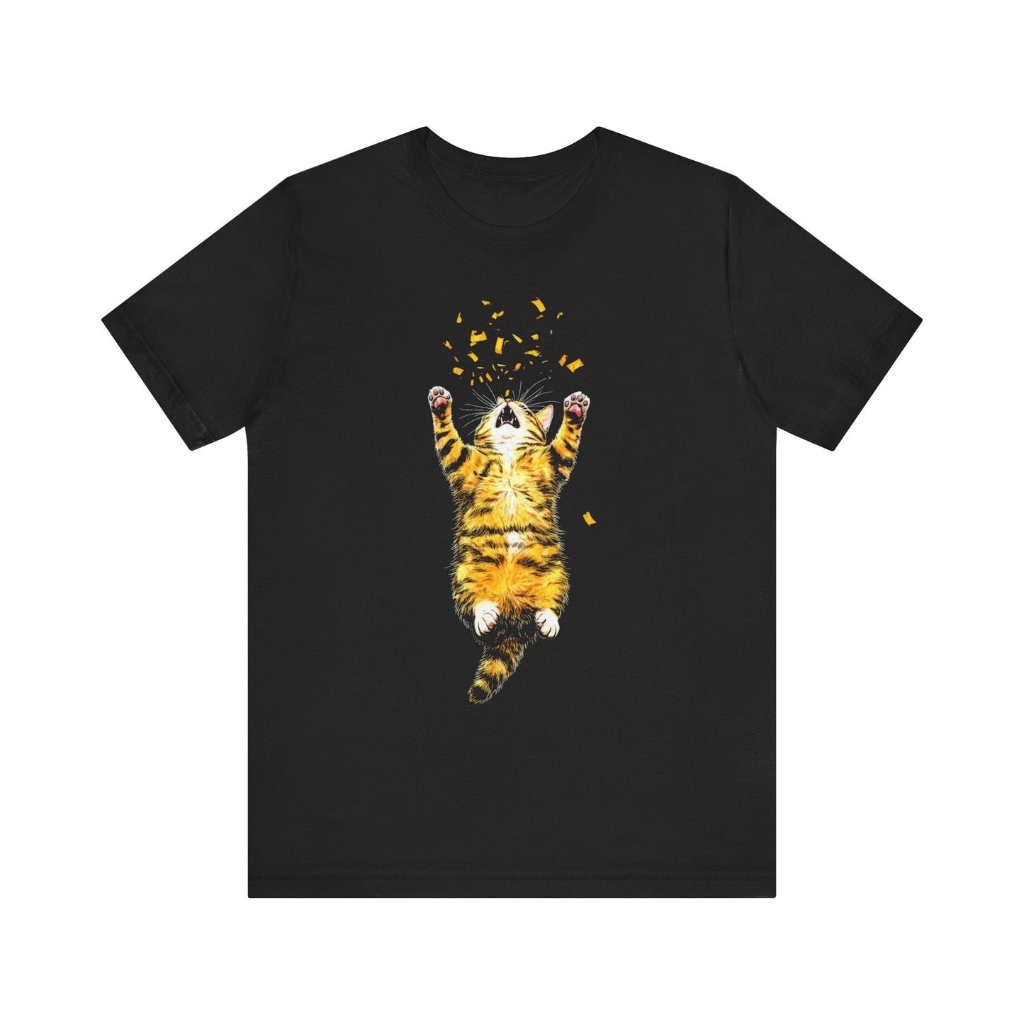 Playful Cat Graphic Tee Style020