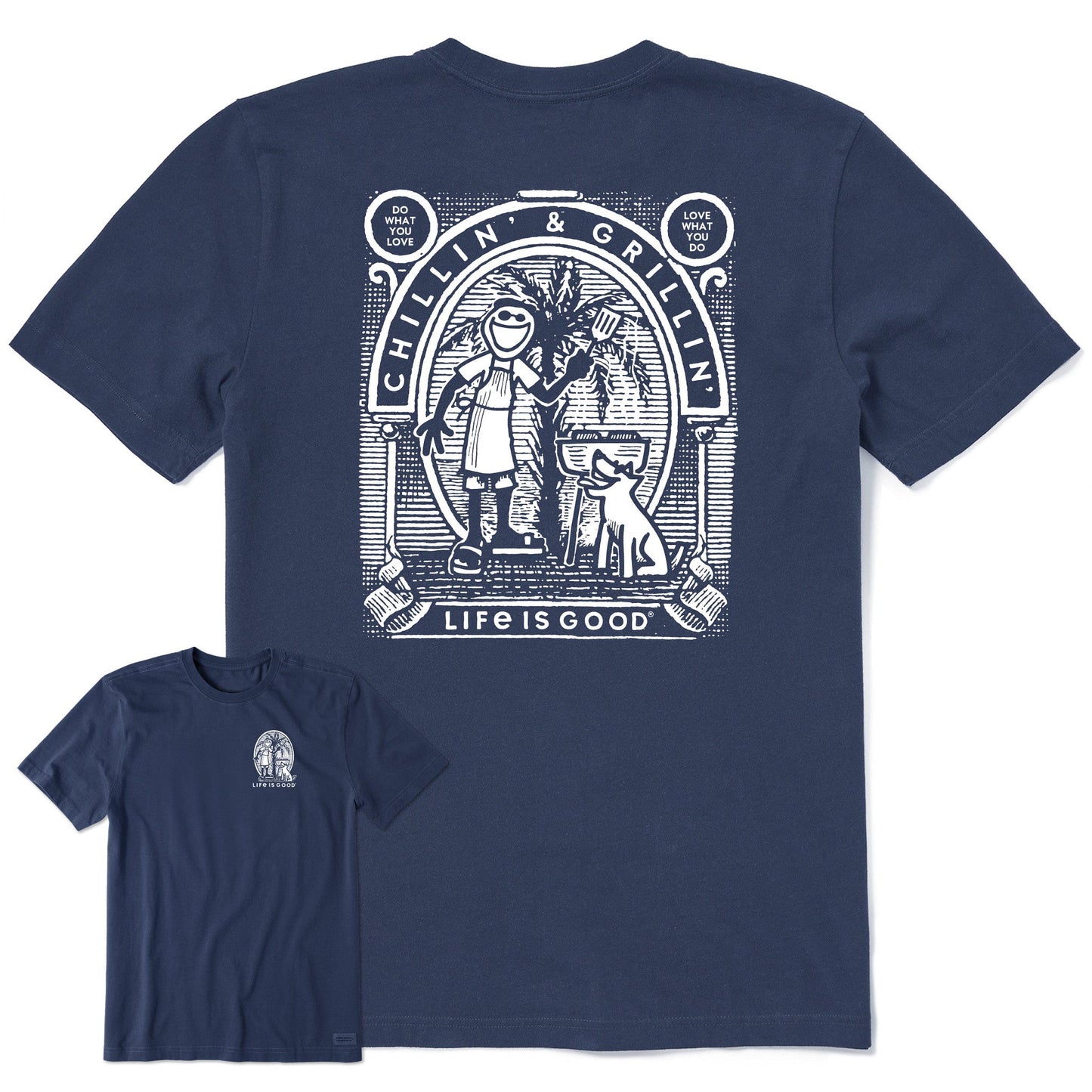 Men's Retro Chillin' & Grillin' Short Sleeve Crusher-LITE Tee