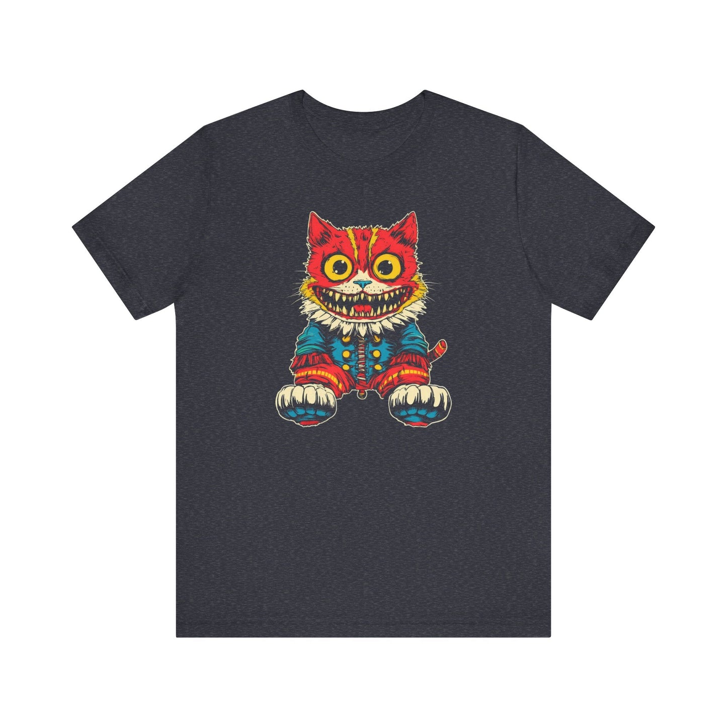 Vintage Creepy Cat Graphic Tee