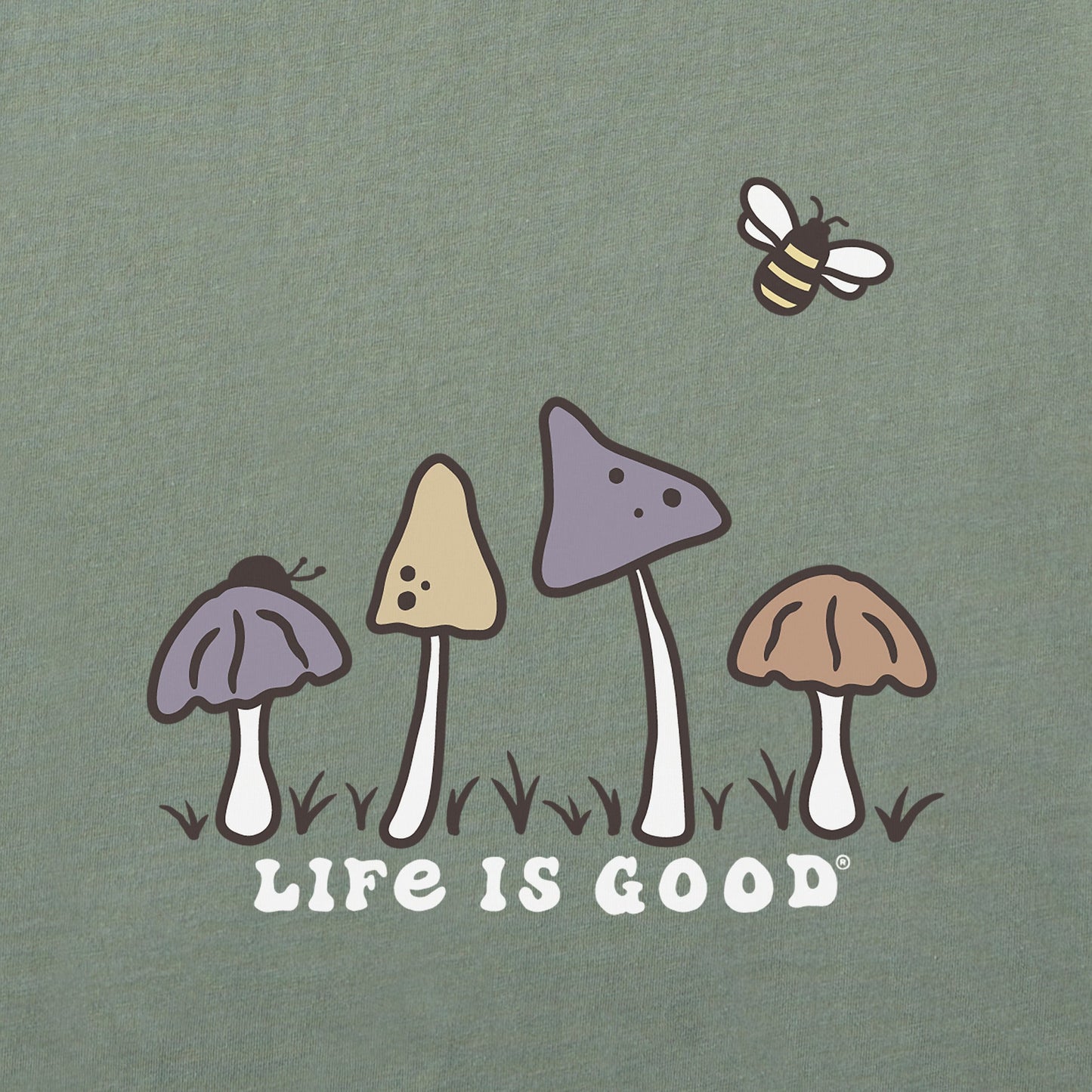 Men's Mushroom Retro Scene Short Sleeve Tee