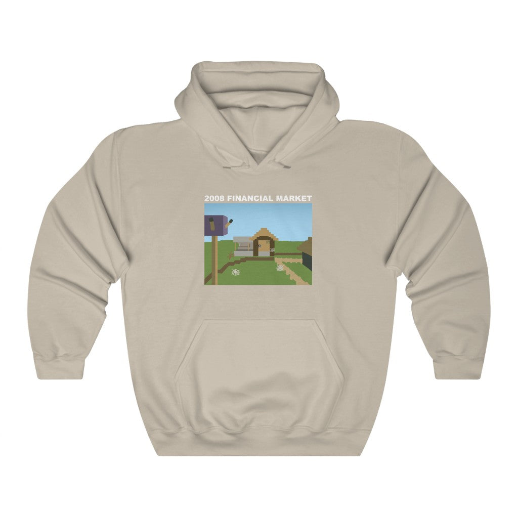 "2008 FINANCIAL MARKET" minecraft village hoodie