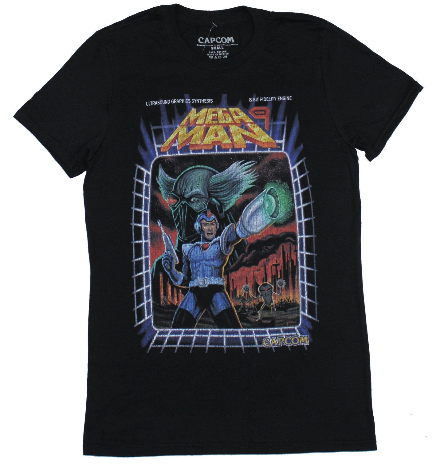 Mega Man 9 Mens T-Shirt - Capcom Megaman Retro Art Image