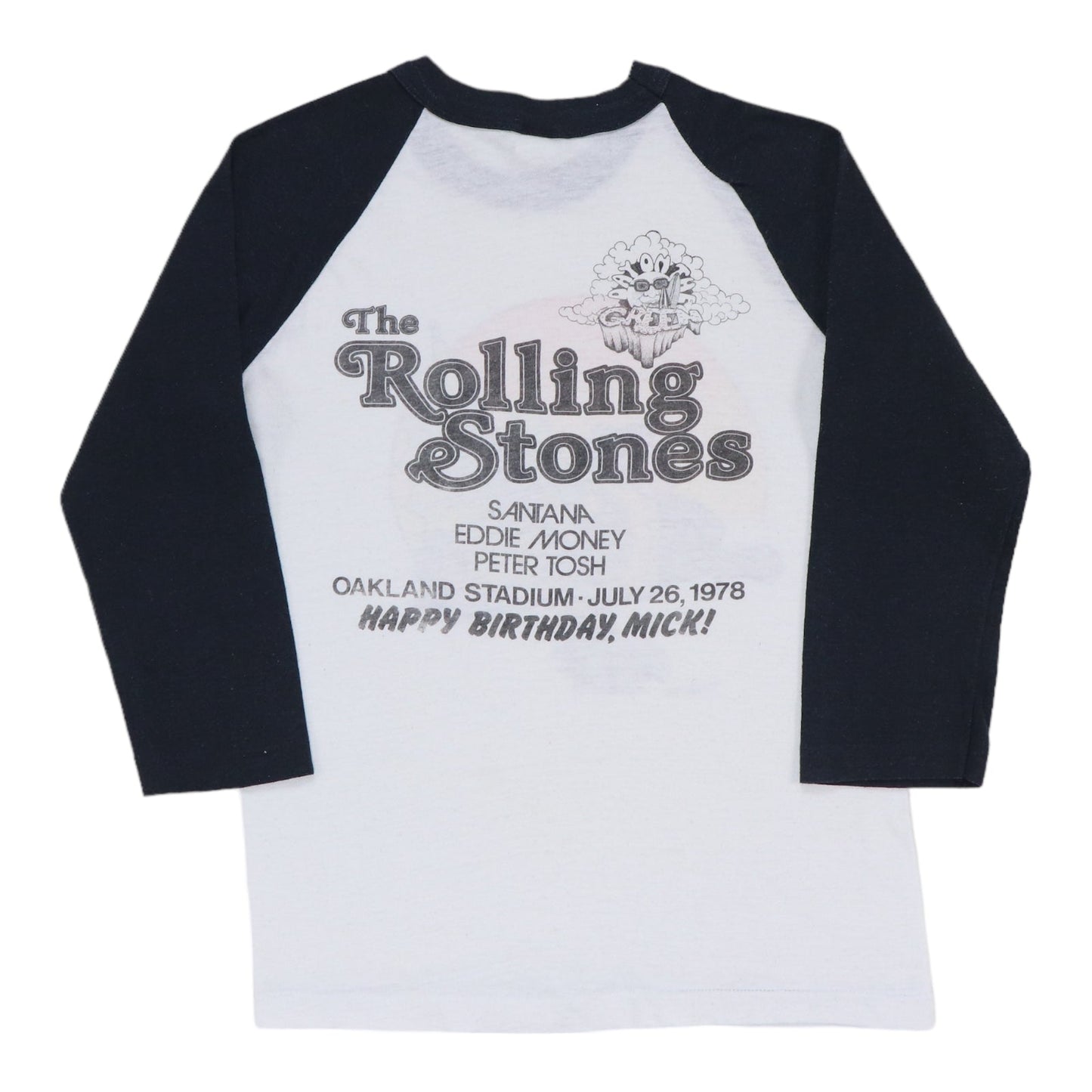 1978 Rolling Stones Happy Birthday Mic Concert Jersey Shirt Style001
