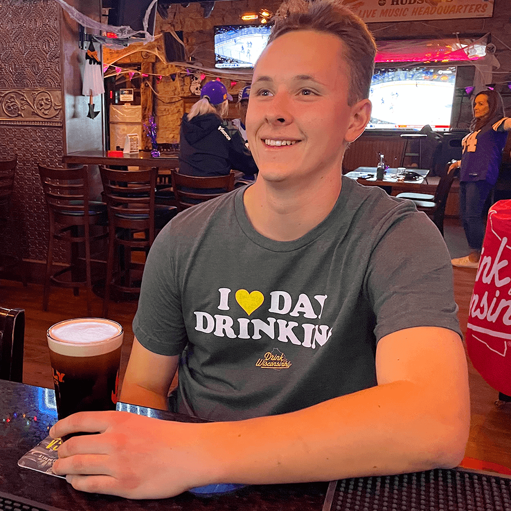 "I Love Day Drinking" Green T-Shirt