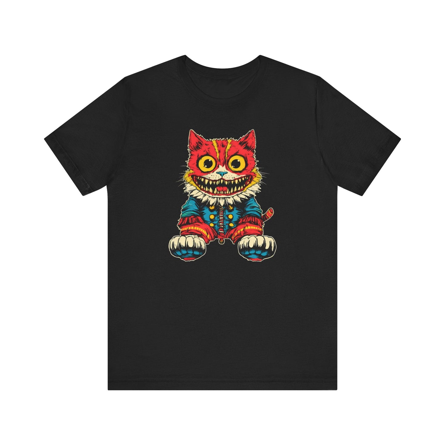 Vintage Creepy Cat Graphic Tee