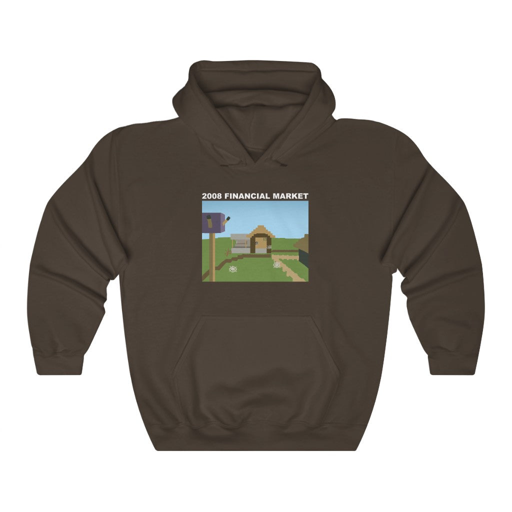 "2008 FINANCIAL MARKET" minecraft village hoodie