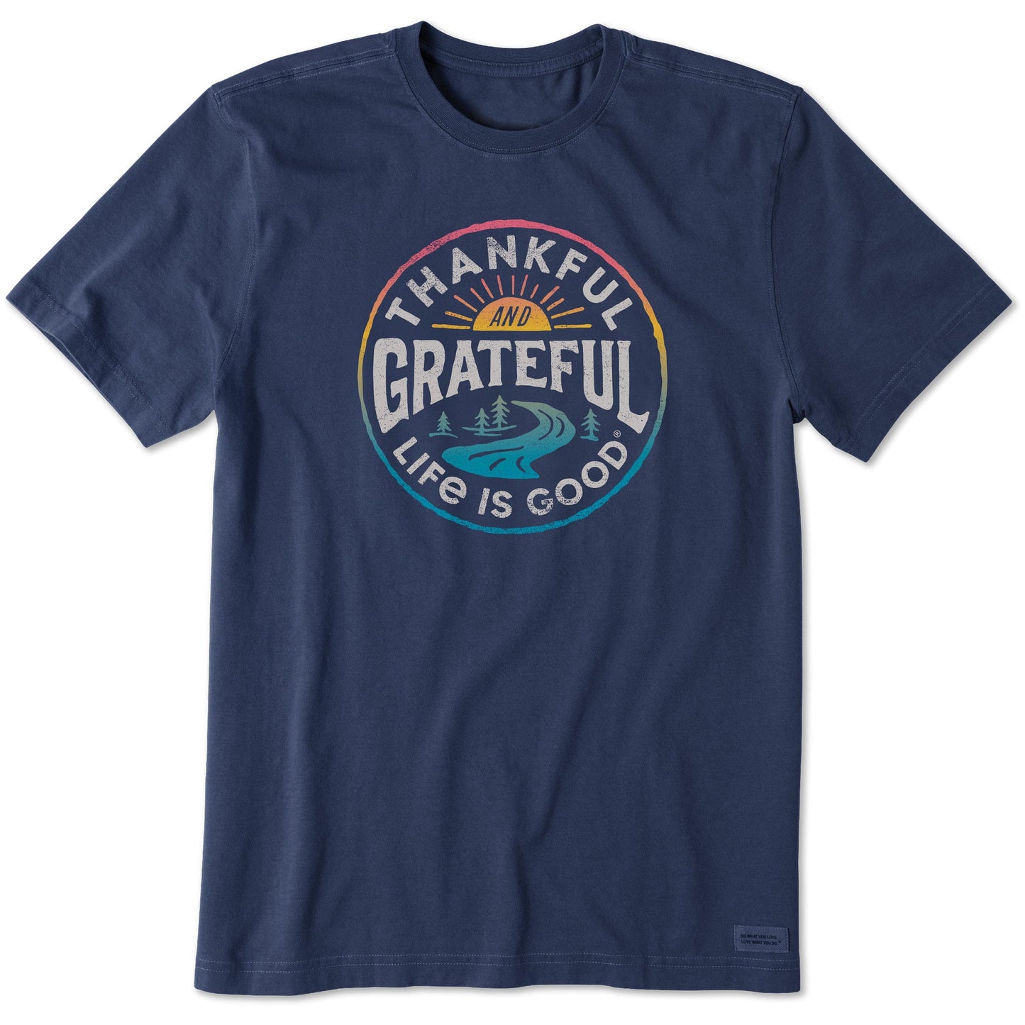 Men's Thankful and Grateful Outdoor Short Sleeve Crusher Tee