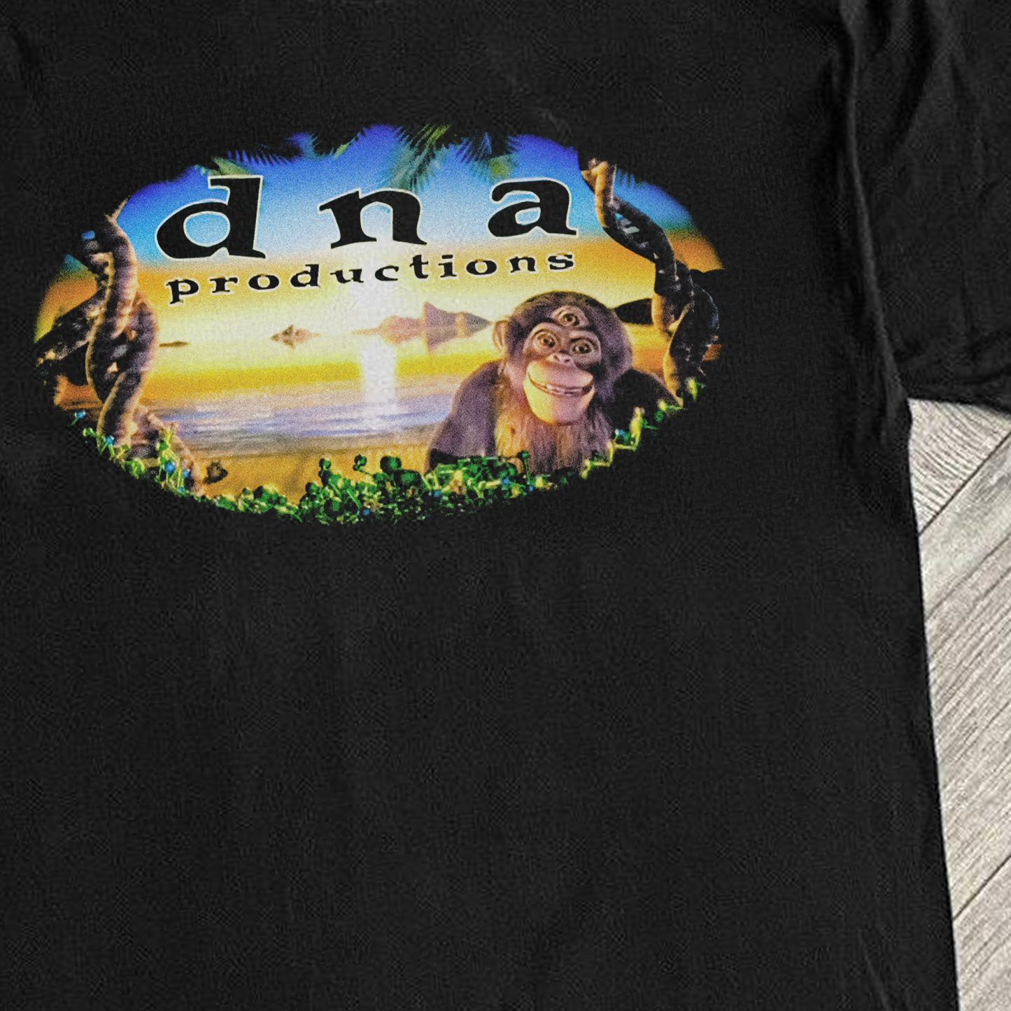 00s 'DNA PRODUCTIONS' BLACK PROMO T-SHIRT