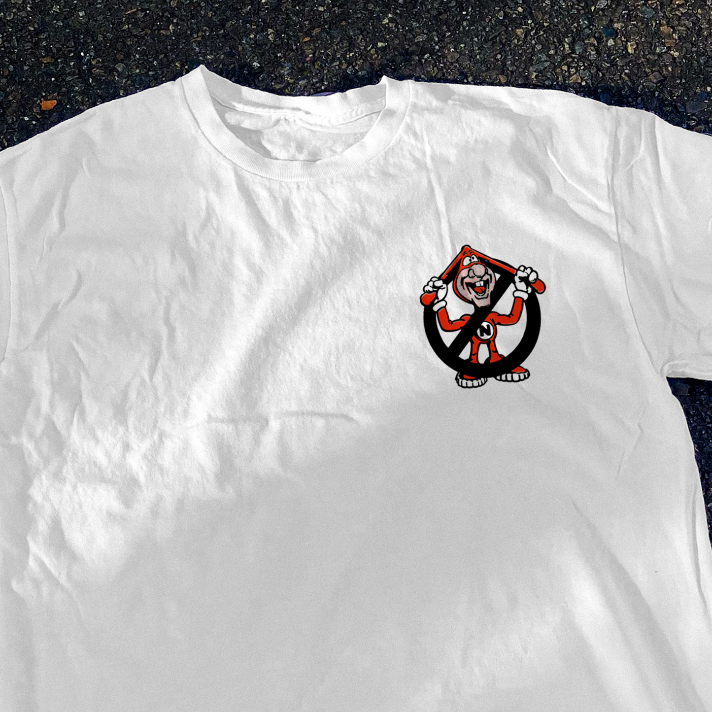 RETRO 90s 'AVOID THE NOID' WHITE T-SHIRT