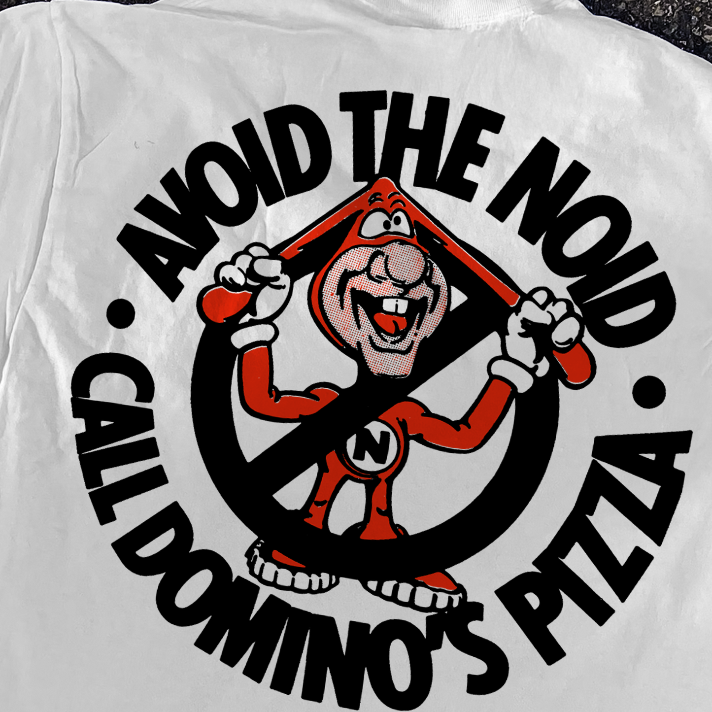 RETRO 90s 'AVOID THE NOID' WHITE T-SHIRT