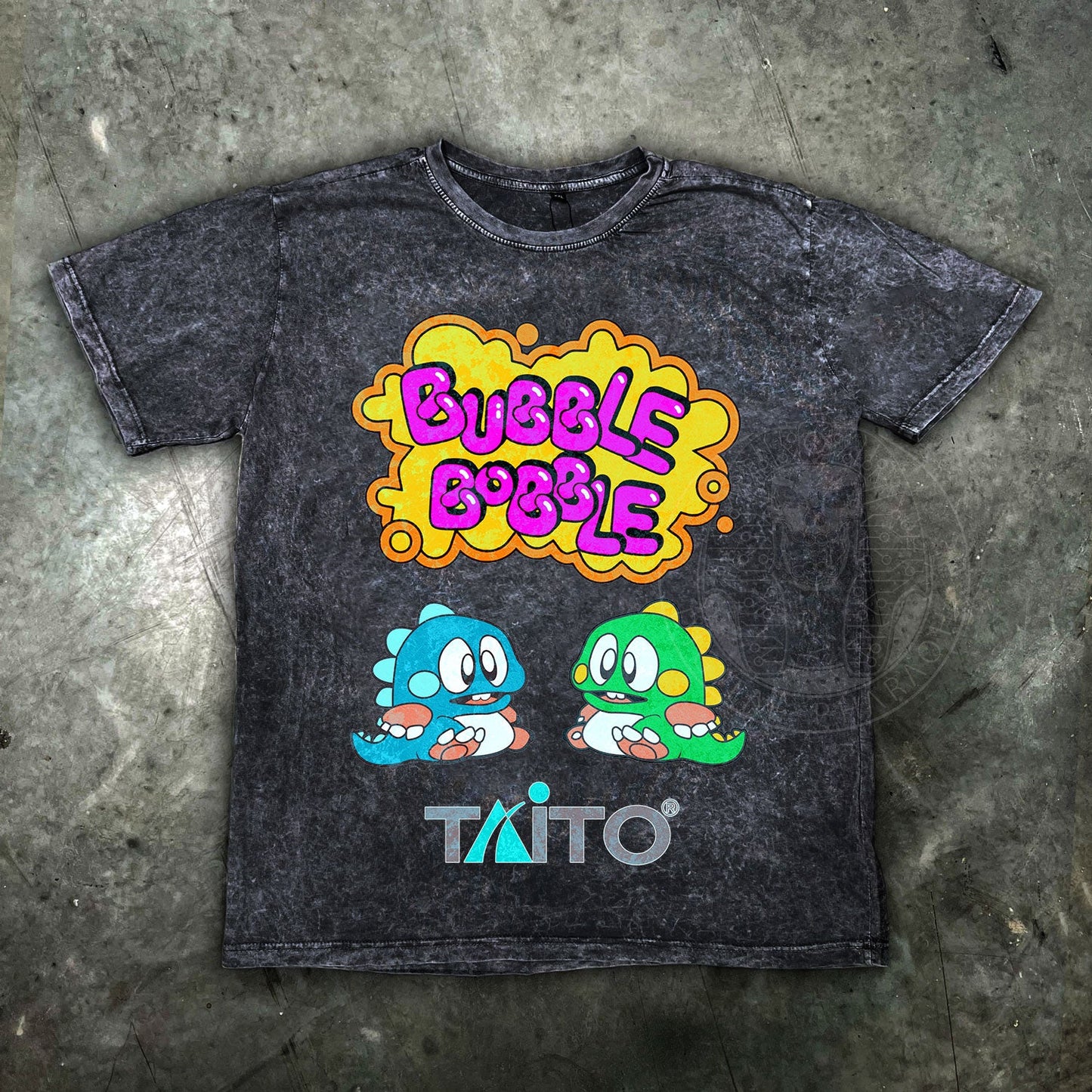 Bubble Bobble Distressed Retro Gamer T Shirt