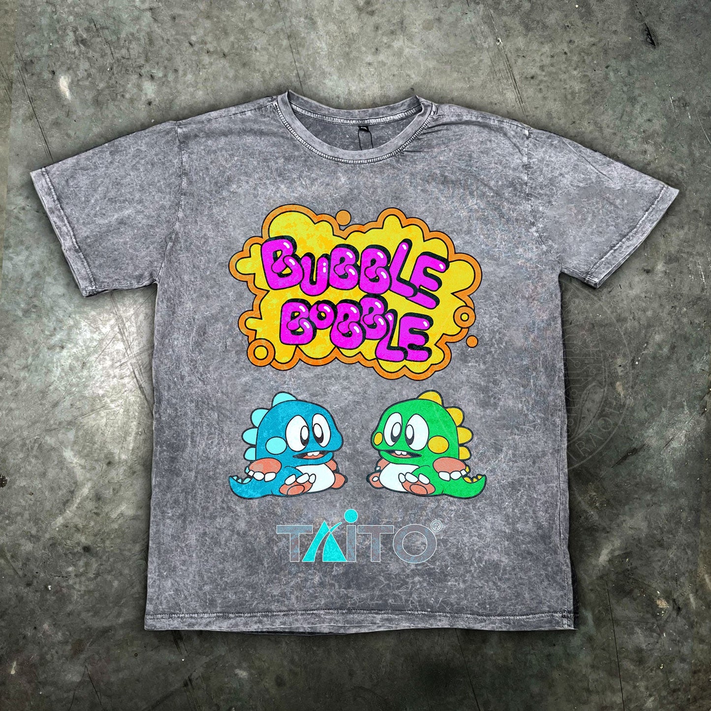 Bubble Bobble Distressed Retro Gamer T Shirt