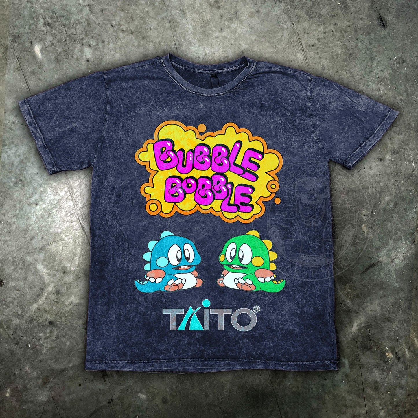 Bubble Bobble Distressed Retro Gamer T Shirt