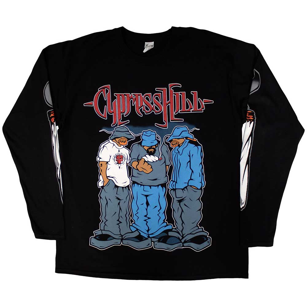 Cypress Hill | Official Long Sleeve Band T-Shirt | Blunted (Sleeve Print)