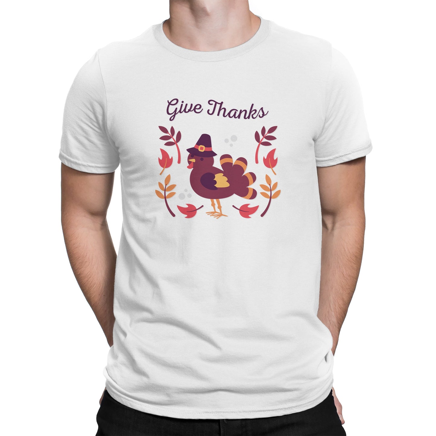 Give Thanks Shirt Thanksgiving Tshirt Happy Turkey Day Shirt