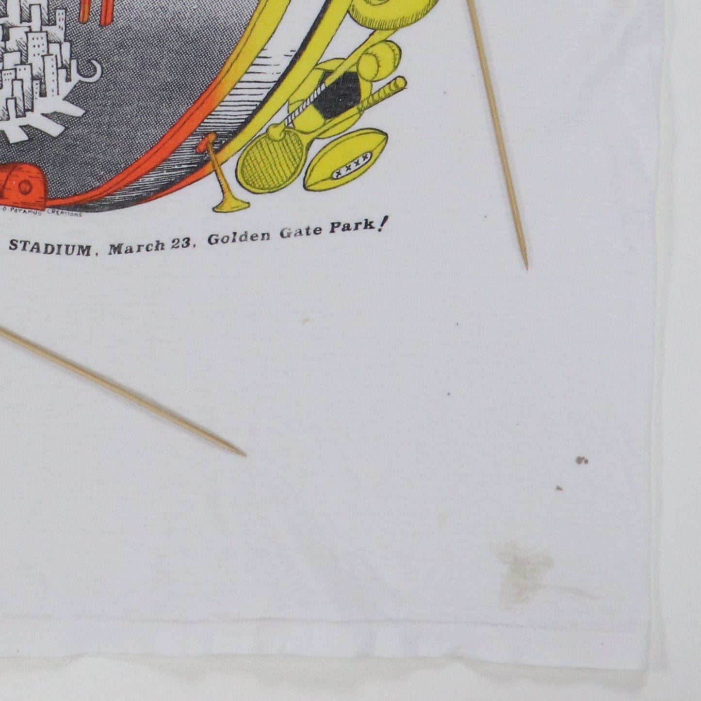 1975 Bill Graham Snack Charity Concert Shirt Style001