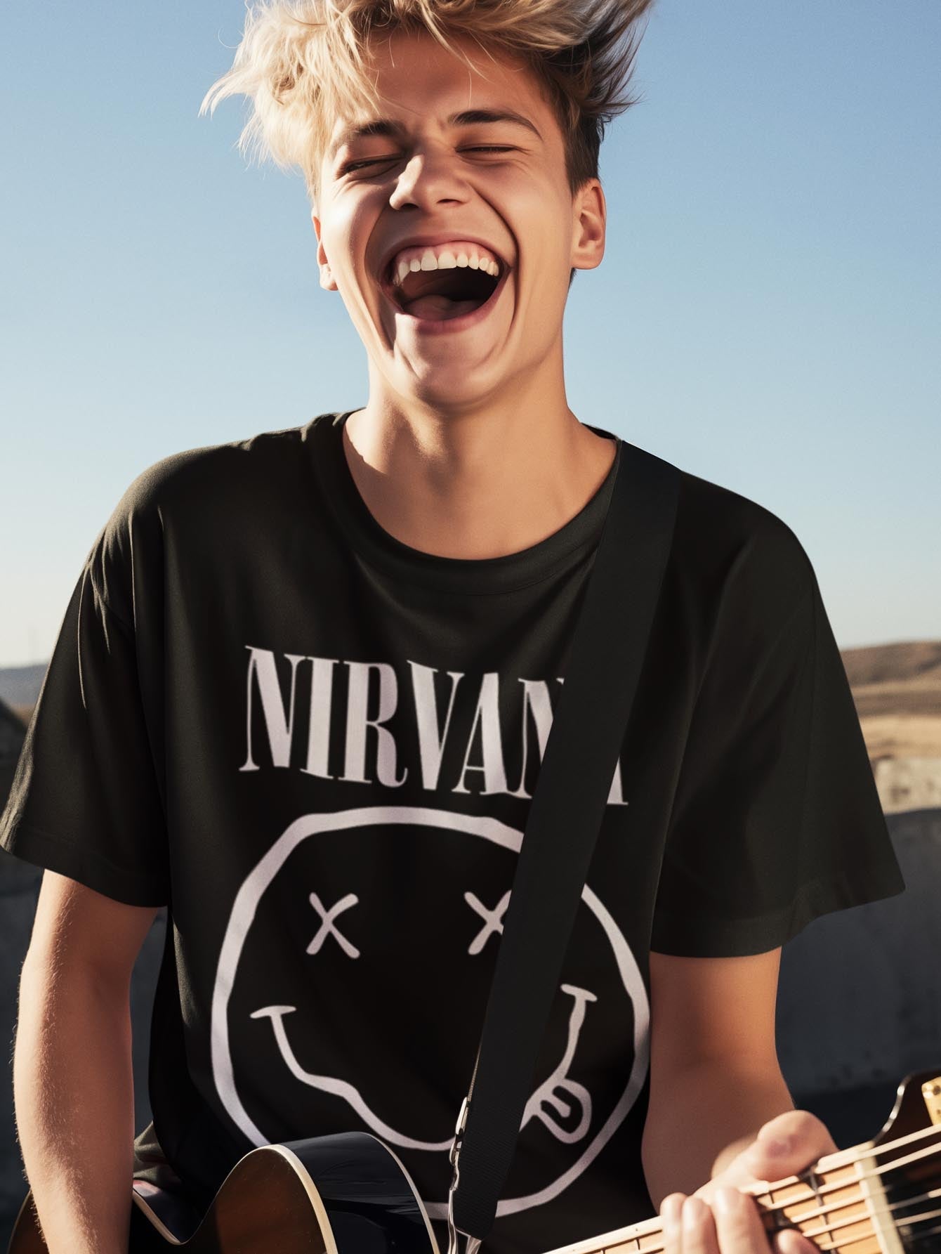 Nirvana | Official Band T-Shirt | Happy Face