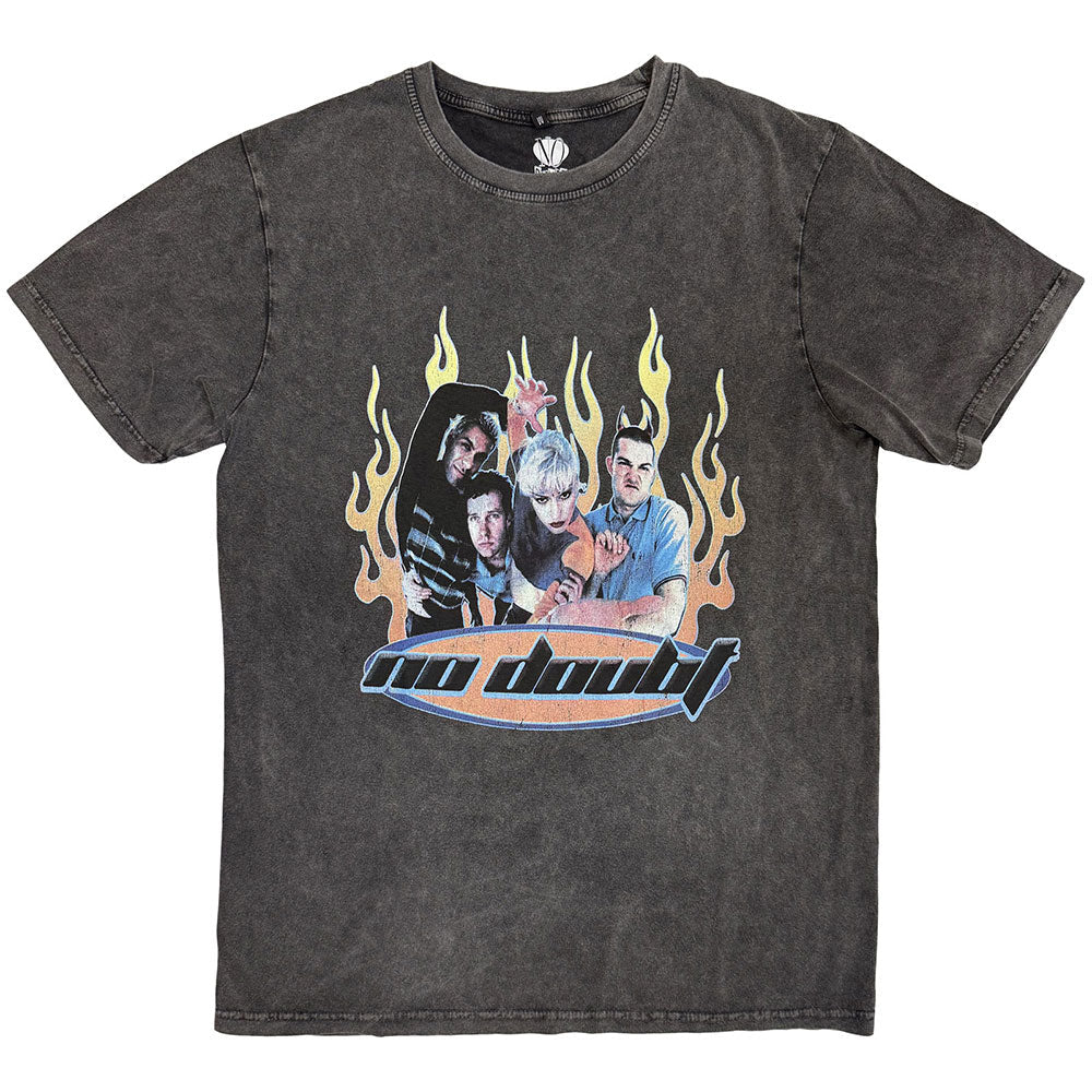 No Doubt Stone Wash T-Shirt: Retro (Charcoal Grey)
