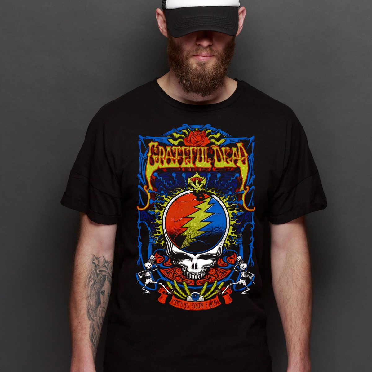 Grateful Dead T-Shirt Band Family Tee Music Rock And Roll