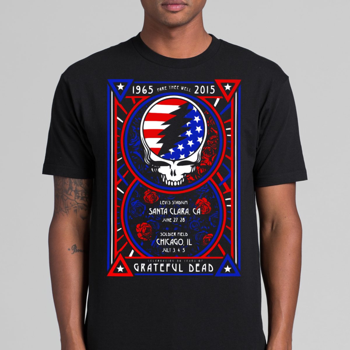 Grateful Dead V4 T-Shirt Band Family Tee Music Rock And Roll