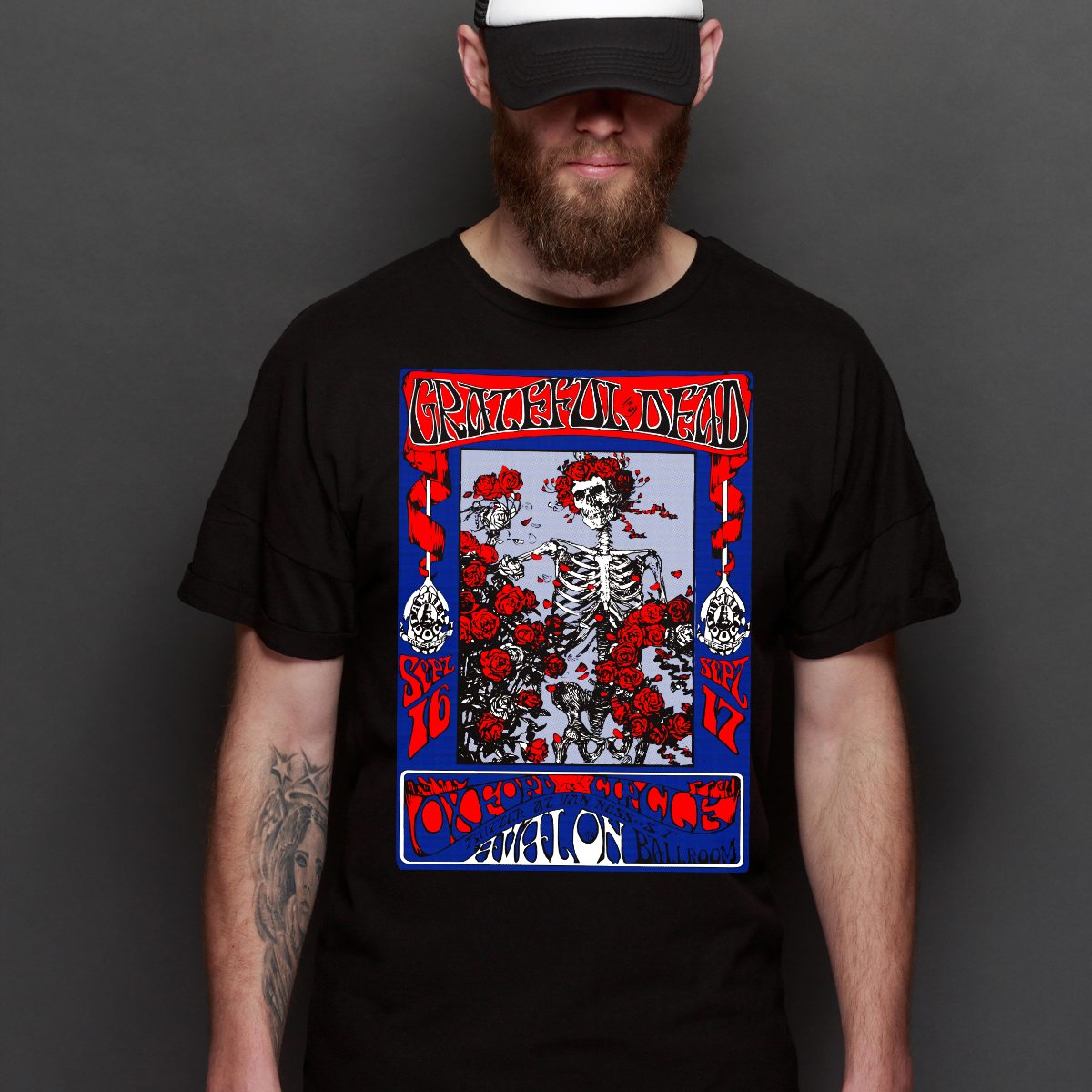 Grateful Dead V7 T-Shirt Band Family Tee Music Rock And Roll