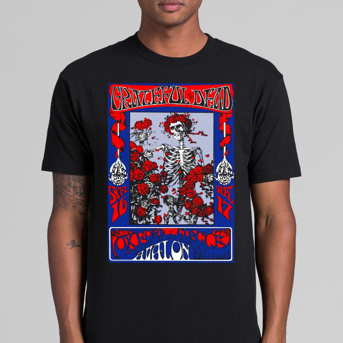 Grateful Dead V7 T-Shirt Band Family Tee Music Rock And Roll