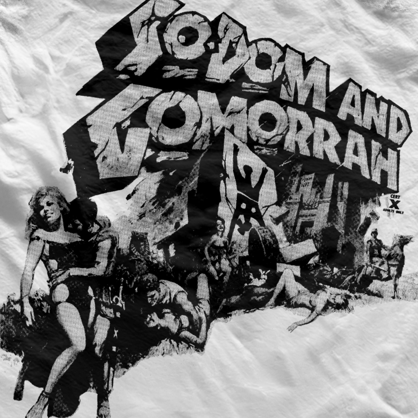 RETRO 1962 'SODOM AND GOMORRAH' WHITE T-SHIRT
