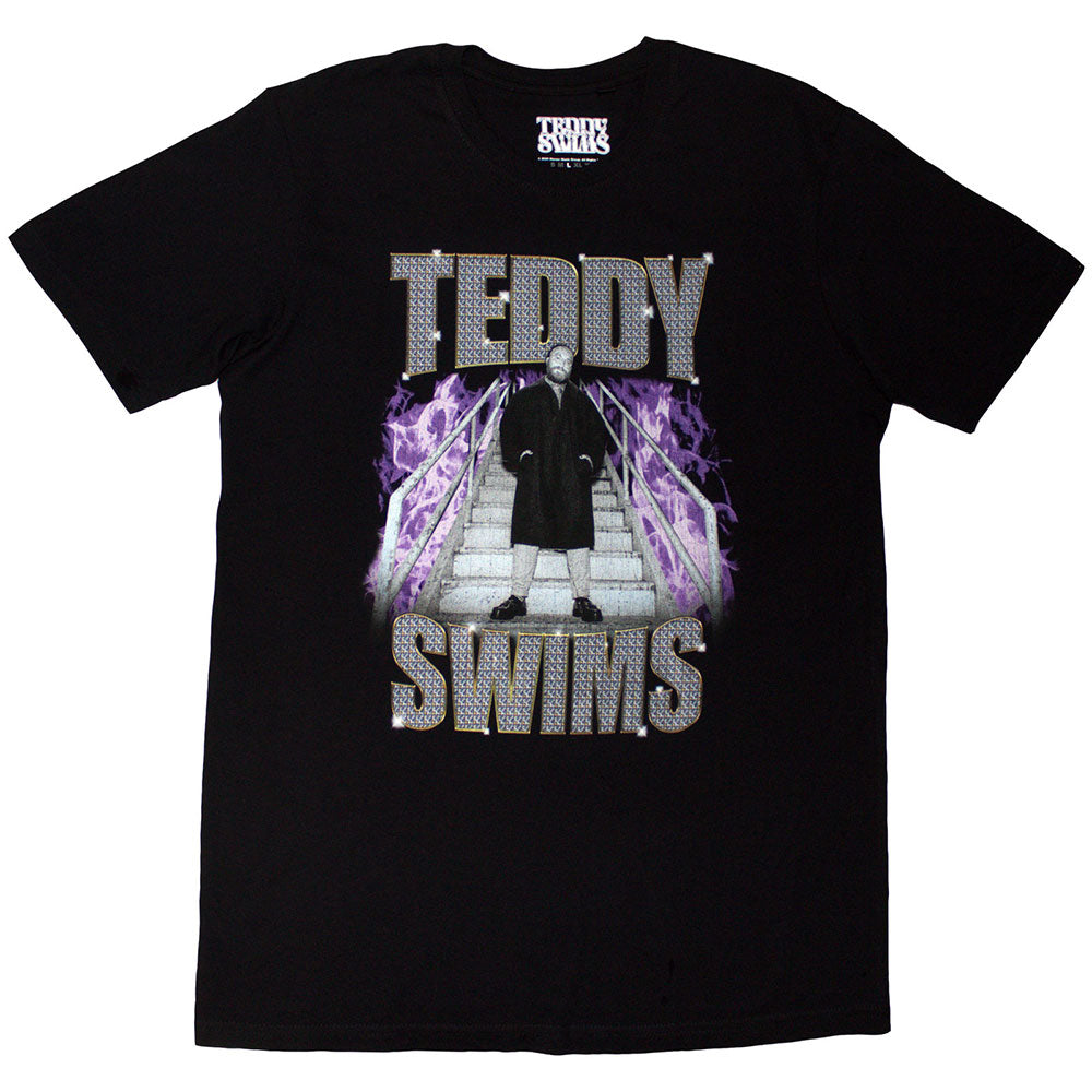 Teddy Swims T-Shirt: Retro Bootleg (Black)