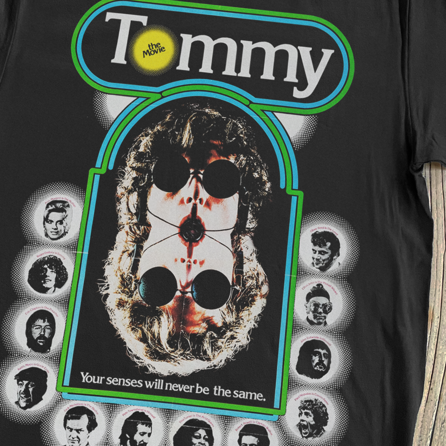 RETRO THE WHO 'TOMMY' PROMO BLACK T-SHIRT