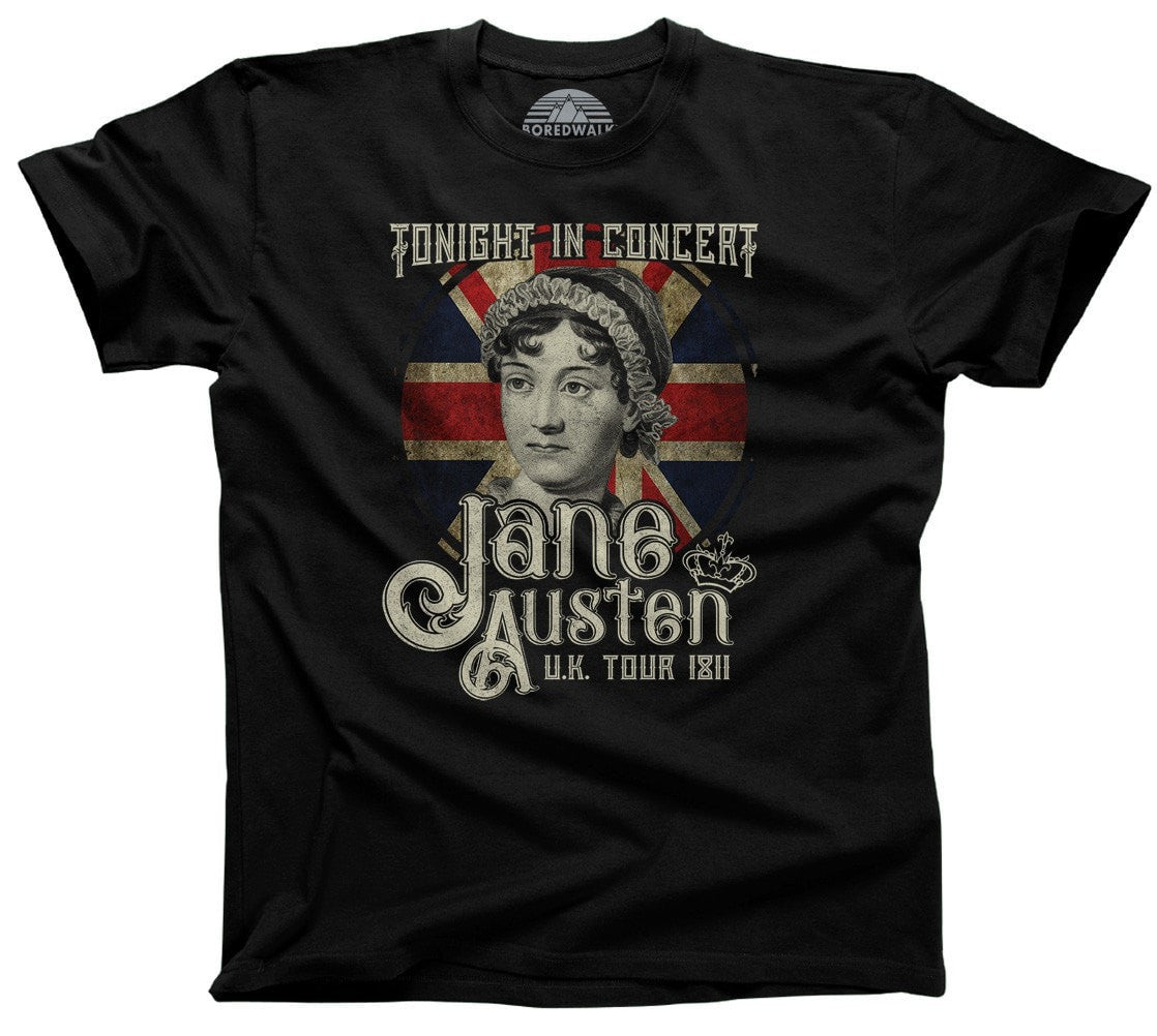 Men's Jane Austen Rock and Roll UK Tour T-Shirt