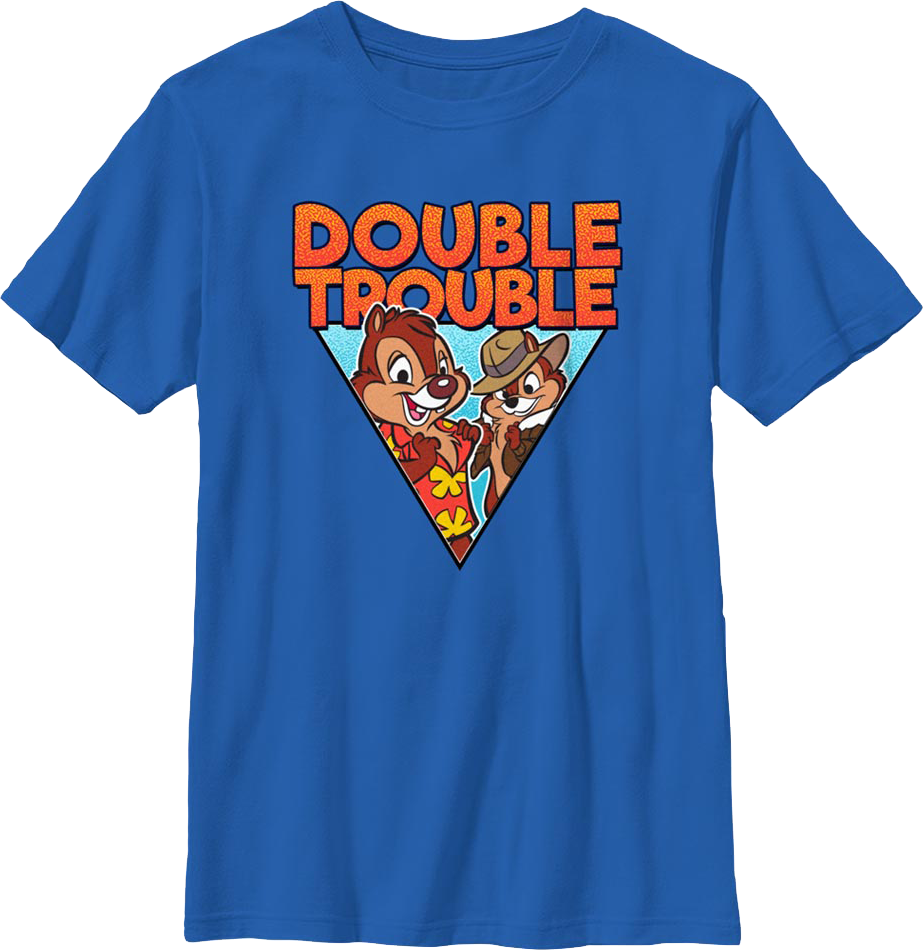 Boys Youth Retro Double Trouble Chip 'n Dale Rescue Rangers Shirt