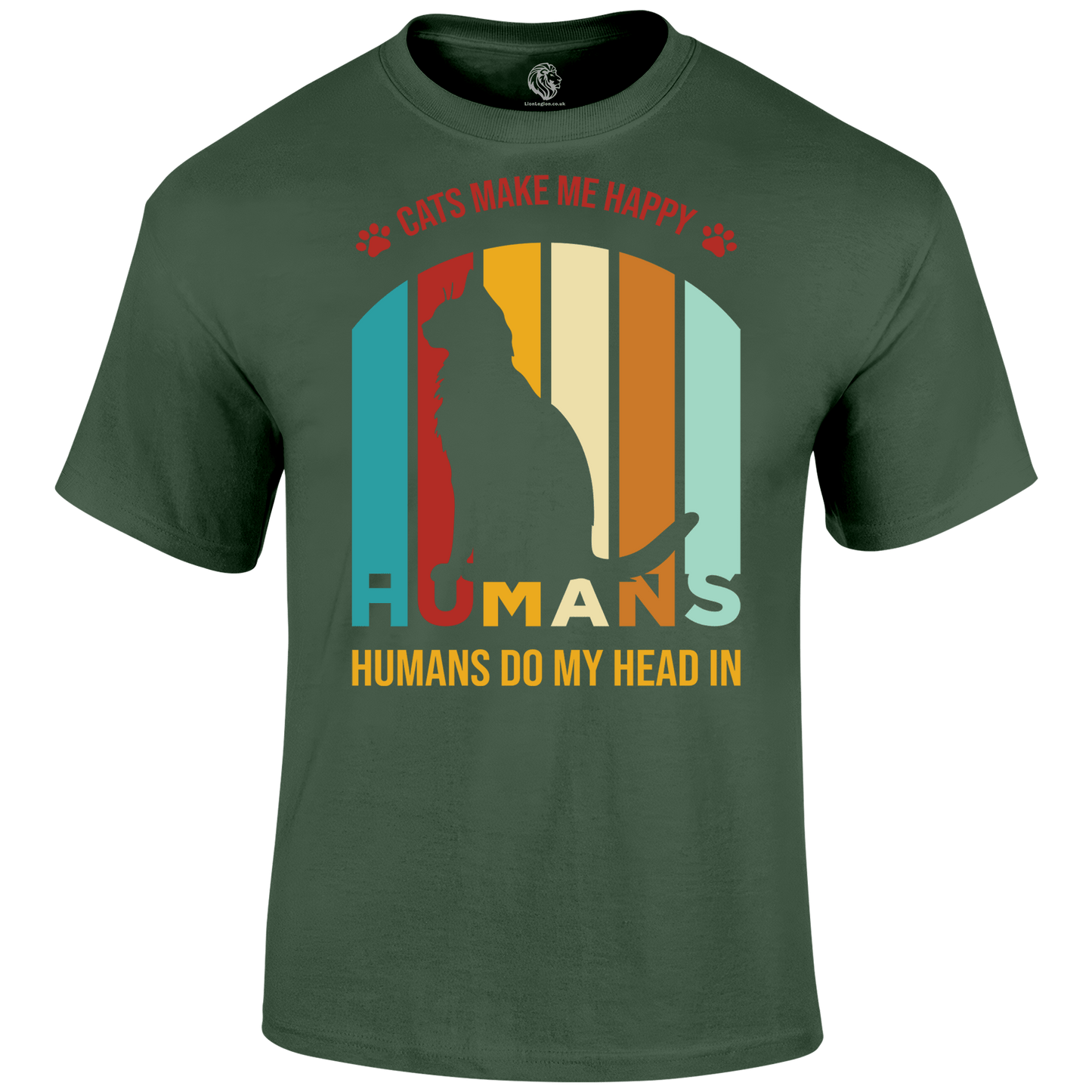 Cat Happy Humans T Shirt