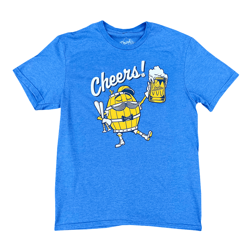 "Cheers Thirston" Blue Milwaukee Baseball T-Shirt