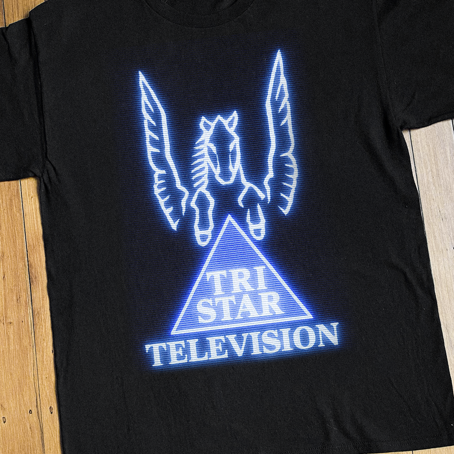 RETRO 'TRI-STAR TELEVISION' CRT BLACK TEE