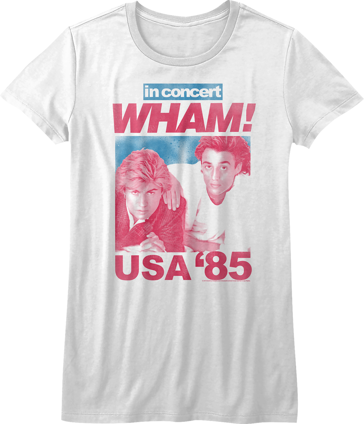 Womens '85 USA Concert Wham Shirt