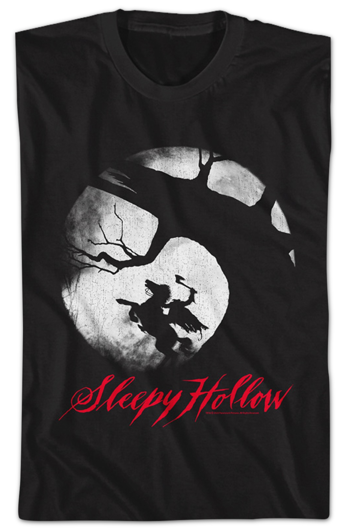 Retro Headless Horseman Silhouette Sleepy Hollow T-Shirt