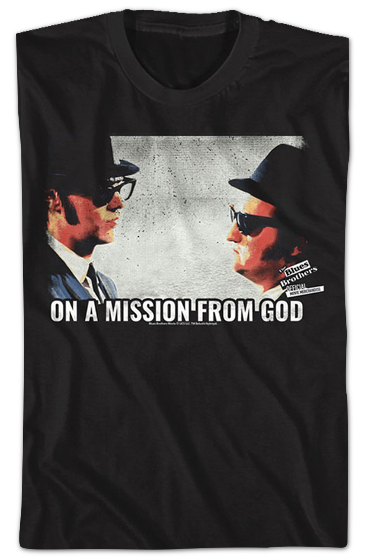 Retro On A Mission From God Blues Brothers T-Shirt