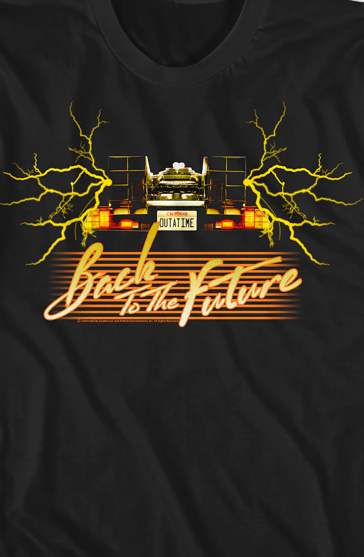 Retro OUTATIME Back To The Future T-Shirt